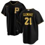 Men's Pittsburgh Pirates Roberto Clemente #21 Nike Black Alternate 2020 Jersey Men's Pittsburgh Pirates Roberto Clemente #21 Nike Black Alternate 2020 Jersey