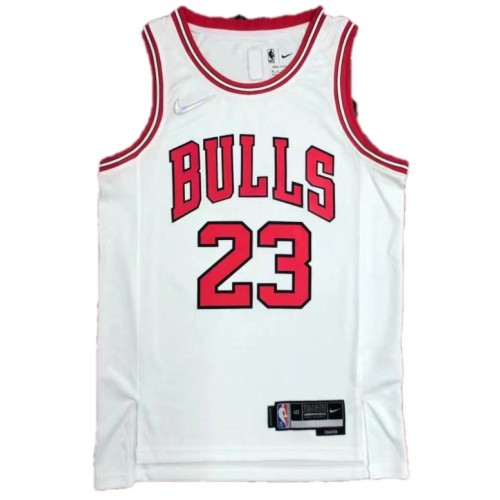 Men's Chicago Bulls Michael Jordan #23 Nike White 2021/22 Swingman NBA Jersey - Icon Edition Men's Chicago Bulls Michael Jordan #23 Nike White 2021/22 Swingman NBA Jersey - Icon Edition