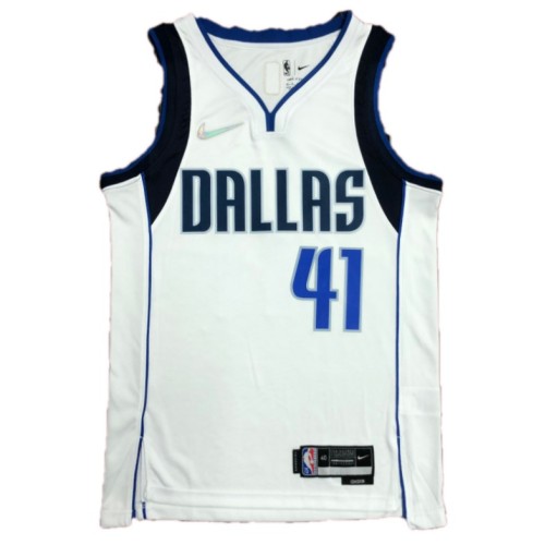 Men's Dallas Mavericks Dirk Nowitzki #41 Nike White 2021/22 Swingman NBA Jersey - Icon Edition Men's Dallas Mavericks Dirk Nowitzki #41 Nike White 2021/22 Swingman NBA Jersey - Icon Edition
