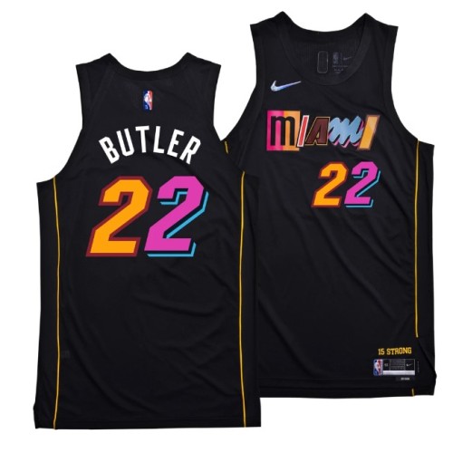Men's Miami Heat JIMMY BUTLER #22 Nike Black 2021/22 Swingman Jersey - City Edition Men's Miami Heat JIMMY BUTLER #22 Nike Black 2021/22 Swingman Jersey - City Edition