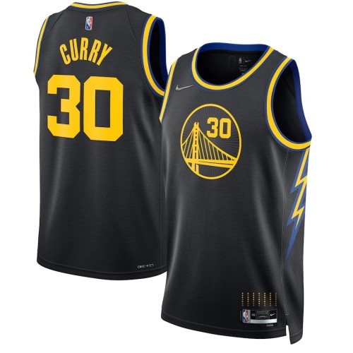 Men's Golden State Warriors Stephen Curry #30 Black 2021/22 Swingman Jersey - City Edition Men's Golden State Warriors Stephen Curry #30 Black 2021/22 Swingman Jersey - City Edition