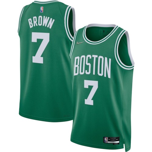 Men's Boston Celtics Jaylen Brown #7 Green 2021/22 Diamond Swingman Jersey - Icon Edition Men's Boston Celtics Jaylen Brown #7 Green 2021/22 Diamond Swingman Jersey - Icon Edition