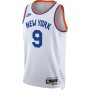 Men's New York Knicks RJ Barrett #9 White 2021/22 Swingman Jersey - Classic Edition Men's New York Knicks RJ Barrett #9 White 2021/22 Swingman Jersey - Classic Edition
