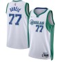Men's Dallas Mavericks Luka Doncic #77 White 2021/22 Swingman Jersey - City Edition Men's Dallas Mavericks Luka Doncic #77 White 2021/22 Swingman Jersey - City Edition