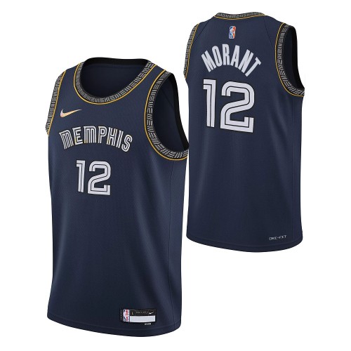 Memphis Grizzlies Ja Morant #12 Nike Black 2021/22 Diamond Swingman Jersey - City Edition Memphis Grizzlies Ja Morant #12 Nike Black 2021/22 Diamond Swingman Jersey - City Edition