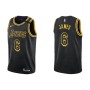 Men's Los Angeles Lakers LeBron James #6 Black Swingman Jersey - City Edition Men's Los Angeles Lakers LeBron James #6 Black Swingman Jersey - City Edition