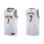 Men's Los Angeles Lakers Carmelo Anthony #7 Nike White 2020/21 Swingman Jersey - Association Edition Men's Los Angeles Lakers Carmelo Anthony #7 Nike White 2020/21 Swingman Jersey - Association Edition