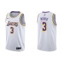 Men's Los Angeles Lakers Anthony Davis #3 White Swingman Jersey - Association Edition Men's Los Angeles Lakers Anthony Davis #3 White Swingman Jersey - Association Edition