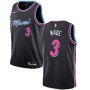 Men's Miami Heat Dwyane Wade #3 Black Swingman Jersey - City Edition Men's Miami Heat Dwyane Wade #3 Black Swingman Jersey - City Edition
