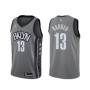 Men's Brooklyn Nets James Harden #13 Jordan Gray 2020/21 Swingman Jersey - Statement Edition Men's Brooklyn Nets James Harden #13 Jordan Gray 2020/21 Swingman Jersey - Statement Edition