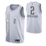 Men's Oklahoma City Thunder Alexander #2 Nike White 2021/22 Swingman NBA Jersey - City Edition Men's Oklahoma City Thunder Alexander #2 Nike White 2021/22 Swingman NBA Jersey - City Edition