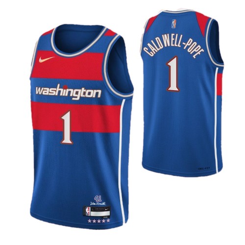 Men's Washington Wizards Caldwell-Pope #1 Nike Royal 2021/22 Swingman NBA Jersey - City Edition Men's Washington Wizards Caldwell-Pope #1 Nike Royal 2021/22 Swingman NBA Jersey - City Edition