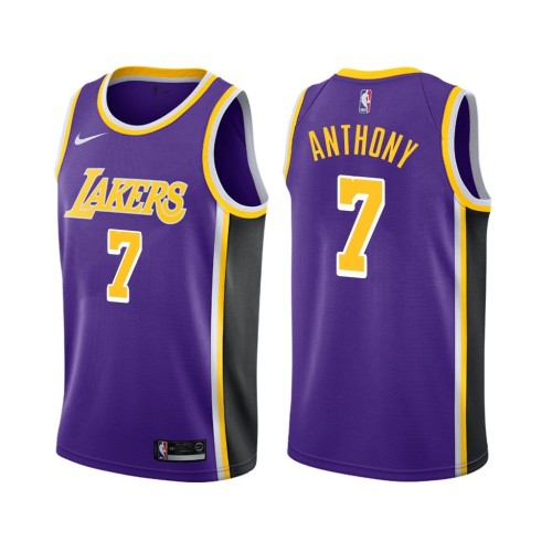 Men's Los Angeles Lakers Carmelo Anthony #7 Nike Purple Swingman Jersey - Statement Edition Men's Los Angeles Lakers Carmelo Anthony #7 Nike Purple Swingman Jersey - Statement Edition