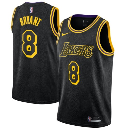 Men's Los Angeles Lakers Kobe Bryant #8 Black Swingman Jersey - City Edition Men's Los Angeles Lakers Kobe Bryant #8 Black Swingman Jersey - City Edition
