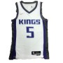 Men's Sacramento Kings De'Aaron Fox #5 Nike White 2021/22 Swingman NBA Jersey - Association Edition Men's Sacramento Kings De'Aaron Fox #5 Nike White 2021/22 Swingman NBA Jersey - Association Edition