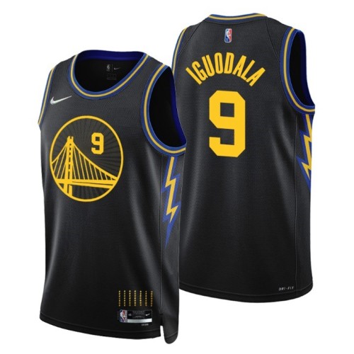 Men's Golden State Warriors Andre Iguodala #9 Black 2021/22 Swingman Jersey - City Edition Men's Golden State Warriors Andre Iguodala #9 Black 2021/22 Swingman Jersey - City Edition