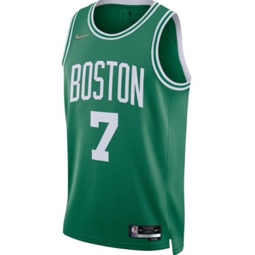 Men's Boston Celtics Jaylen Brown #7 Green 2021/22 Diamond Swingman Jersey - Icon Edition Men's Boston Celtics Jaylen Brown #7 Green 2021/22 Diamond Swingman Jersey - Icon Edition