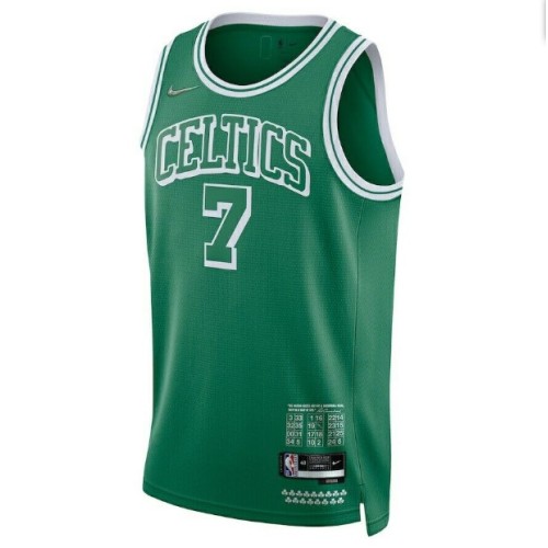 Men's Boston Celtics Jaylen Brown #7 Nike Green 2021/22 Swingman Jersey - City Edition Men's Boston Celtics Jaylen Brown #7 Nike Green 2021/22 Swingman Jersey - City Edition