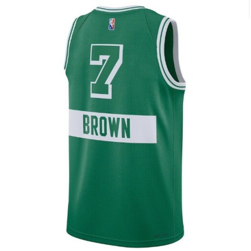 Men's Boston Celtics Jaylen Brown #7 Nike Green 2021/22 Swingman Jersey - City Edition Men's Boston Celtics Jaylen Brown #7 Nike Green 2021/22 Swingman Jersey - City Edition