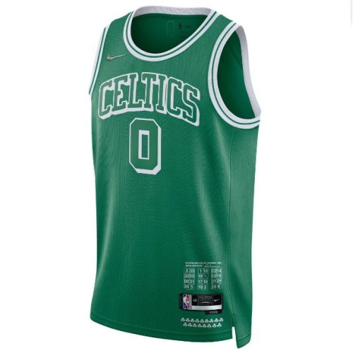 Men's Boston Celtics Jaylen Tatum #0 Nike Green 2021/22 Swingman Jersey - City Edition Men's Boston Celtics Jaylen Tatum #0 Nike Green 2021/22 Swingman Jersey - City Edition