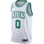 Men's Boston Celtics Jayson Tatum #0 White Swingman Jersey - Icon Edition Men's Boston Celtics Jayson Tatum #0 White Swingman Jersey - Icon Edition