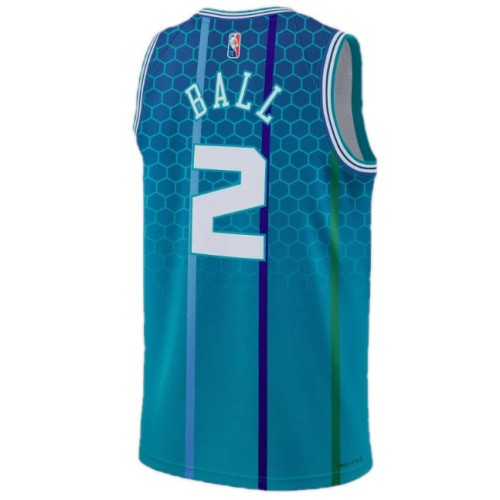 Men's Charlotte Hornets LaMelo Ball #2 Nike Blue 2021/22 Swingman NBA Jersey - City Edition Men's Charlotte Hornets LaMelo Ball #2 Nike Blue 2021/22 Swingman NBA Jersey - City Edition