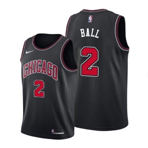 Men's Chicago Bulls Lonzo Ball #2 Nike Black Swingman Jersey - Statement Edition Men's Chicago Bulls Lonzo Ball #2 Nike Black Swingman Jersey - Statement Edition