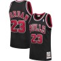Men's Chicago Bulls Michael Jordan #23 Throwback Black 1997-98 Hardwood Classics Player Jersey