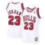 Men's Chicago Bulls Michael Jordan #23 Throwback White 1997-98 Hardwood Classics Player Jersey Men's Chicago Bulls Michael Jordan #23 Throwback White 1997-98 Hardwood Classics Player Jersey