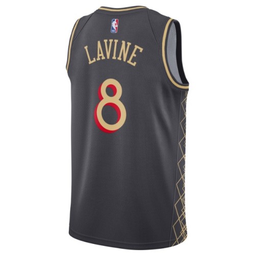 Men's Chicago Bulls Zach LaVine #8 Nike Black 2020/21 Swingman Jersey - City Edition Men's Chicago Bulls Zach LaVine #8 Nike Black 2020/21 Swingman Jersey - City Edition