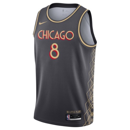 Men's Chicago Bulls Zach LaVine #8 Nike Black 2020/21 Swingman Jersey - City Edition Men's Chicago Bulls Zach LaVine #8 Nike Black 2020/21 Swingman Jersey - City Edition