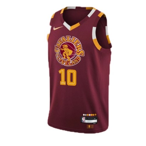 Men's Cleveland Cavaliers Darius Garland #10 Nike Wine 2021/22 Swingman NBA Jersey - City Edition Men's Cleveland Cavaliers Darius Garland #10 Nike Wine 2021/22 Swingman NBA Jersey - City Edition