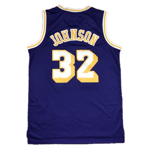 Men's Los Angeles Lakers Magic Johnson #32 Purple 84-85 Hardwood Classics Jersey Men's Los Angeles Lakers Magic Johnson #32 Purple 84-85 Hardwood Classics Jersey