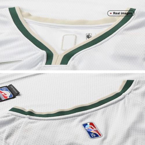 Men's Milwaukee Bucks Giannis Antetokounmpo #34 Nike White 21/22 Swingman NBA Jersey - City Edition Men's Milwaukee Bucks Giannis Antetokounmpo #34 Nike White 21/22 Swingman NBA Jersey - City Edition