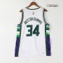 Men's Milwaukee Bucks Giannis Antetokounmpo #34 Nike White 21/22 Swingman NBA Jersey - City Edition Men's Milwaukee Bucks Giannis Antetokounmpo #34 Nike White 21/22 Swingman NBA Jersey - City Edition