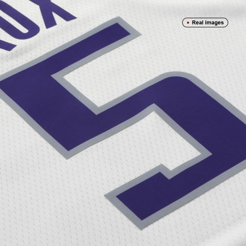 Men's Sacramento Kings De'Aaron Fox #5 Nike White 2021/22 Swingman NBA Jersey - Association Edition Men's Sacramento Kings De'Aaron Fox #5 Nike White 2021/22 Swingman NBA Jersey - Association Edition
