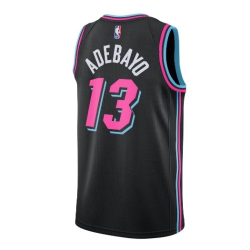Men's Miami Heat Bam Adebayo #13 Black 19-20 Swingman Jersey - City Edition Men's Miami Heat Bam Adebayo #13 Black 19-20 Swingman Jersey - City Edition