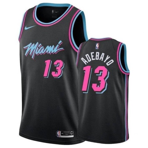 Men's Miami Heat Bam Adebayo #13 Black 19-20 Swingman Jersey - City Edition Men's Miami Heat Bam Adebayo #13 Black 19-20 Swingman Jersey - City Edition