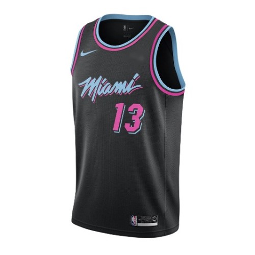Men's Miami Heat Bam Adebayo #13 Black 19-20 Swingman Jersey - City Edition Men's Miami Heat Bam Adebayo #13 Black 19-20 Swingman Jersey - City Edition