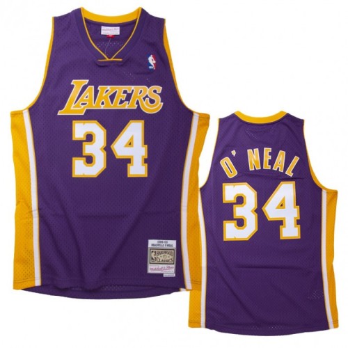 Los Angeles Lakers Lakers O'NEAL #34 Throwback Purple 1999/00 Swingman NBA Jersey