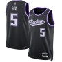 Men's Sacramento Kings De'Aaron Fox #5 Nike Black 2021/22 Swingman NBA Jersey - City Edition Men's Sacramento Kings De'Aaron Fox #5 Nike Black 2021/22 Swingman NBA Jersey - City Edition