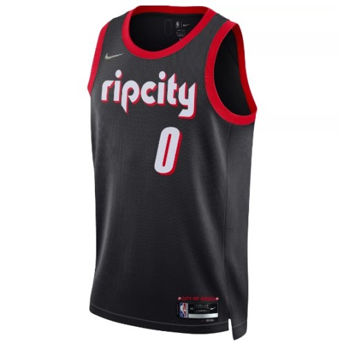 Men's Portland Trail Blazers Damian Lillard #0 Nike Black 2021/22 Swingman NBA Jersey - City Edition Men's Portland Trail Blazers Damian Lillard #0 Nike Black 2021/22 Swingman NBA Jersey - City Edition