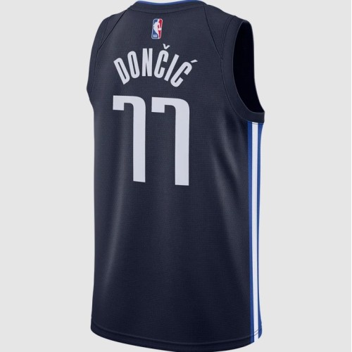 Men's Dallas Mavericks Luka Doncic #77 Navy Finished Swingman Jersey - Statement Editon Men's Dallas Mavericks Luka Doncic #77 Navy Finished Swingman Jersey - Statement Editon