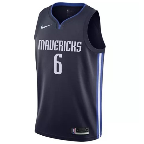 Men's Dallas Mavericks Kristaps Porzingis #6 Navy Finished Swingman Jersey - Statement Edition Men's Dallas Mavericks Kristaps Porzingis #6 Navy Finished Swingman Jersey - Statement Edition