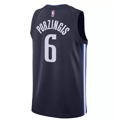 Men's Dallas Mavericks Kristaps Porzingis #6 Navy Finished Swingman Jersey - Statement Edition Men's Dallas Mavericks Kristaps Porzingis #6 Navy Finished Swingman Jersey - Statement Edition