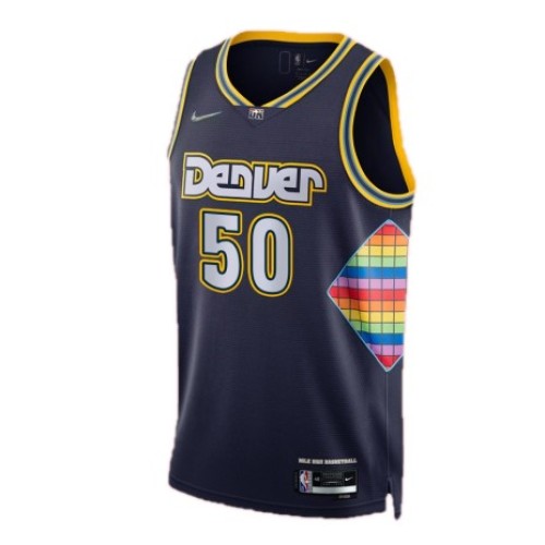 Men's Denver Nuggets Aaron Gordon #50 Nike Navy 2021/22 Swingman NBA Jersey - City Edition Men's Denver Nuggets Aaron Gordon #50 Nike Navy 2021/22 Swingman NBA Jersey - City Edition