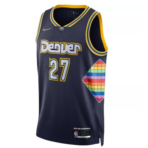 Men's Denver Nuggets Jamal Murray #27 Nike Navy 2021/22 Swingman NBA Jersey - City Edition Men's Denver Nuggets Jamal Murray #27 Nike Navy 2021/22 Swingman NBA Jersey - City Edition