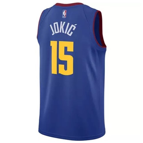 Men's Denver Nuggets Nikola Jokic #15 Jordan Blue 2020/21 Swingman Jersey - Statement Edition Men's Denver Nuggets Nikola Jokic #15 Jordan Blue 2020/21 Swingman Jersey - Statement Edition