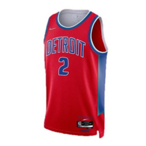 Men's Detroit Pistons Cade Cunningham #2 Nike Red 2021/22 Swingman NBA Jersey - City Edition Men's Detroit Pistons Cade Cunningham #2 Nike Red 2021/22 Swingman NBA Jersey - City Edition