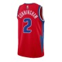 Men's Detroit Pistons Cade Cunningham #2 Nike Red 2021/22 Swingman NBA Jersey - City Edition Men's Detroit Pistons Cade Cunningham #2 Nike Red 2021/22 Swingman NBA Jersey - City Edition